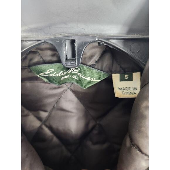 Black Eddie Bauer down puffer jacket women's small - Picture 3 of 5